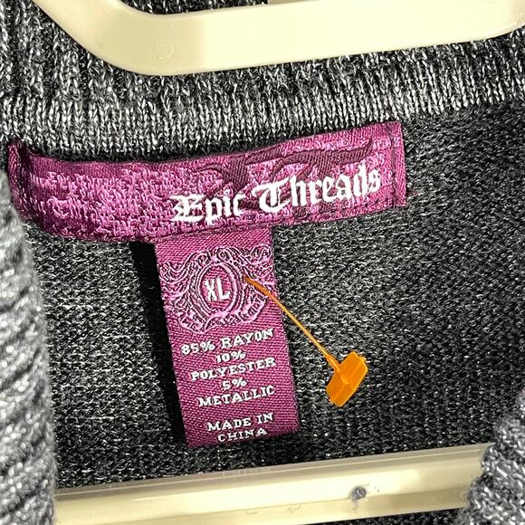 Epic Threads Girl Sweater Dress XL Short Sleeves No Belt Casual - Picture 3 of 6